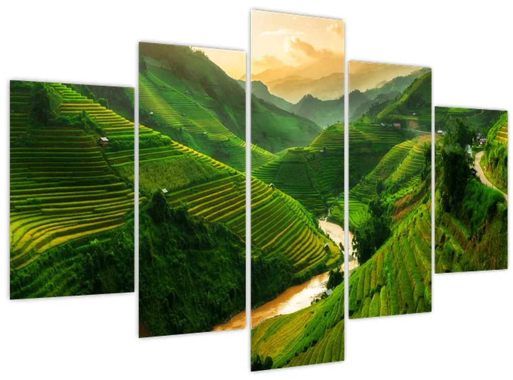 Kép - Mu Cang Chai rizsteraszok (150x105 cm)