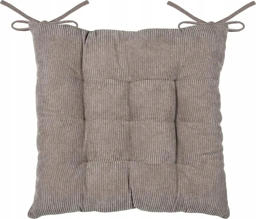 Székpárna Kötött Szürke Steppelt Ülőpárna 38 x 38 cm