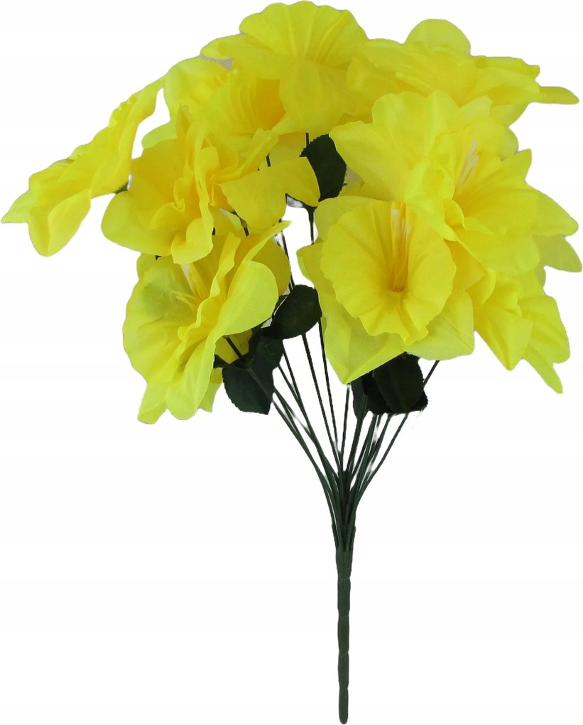 Mű nárcisz csokor 18 virág, 52cm