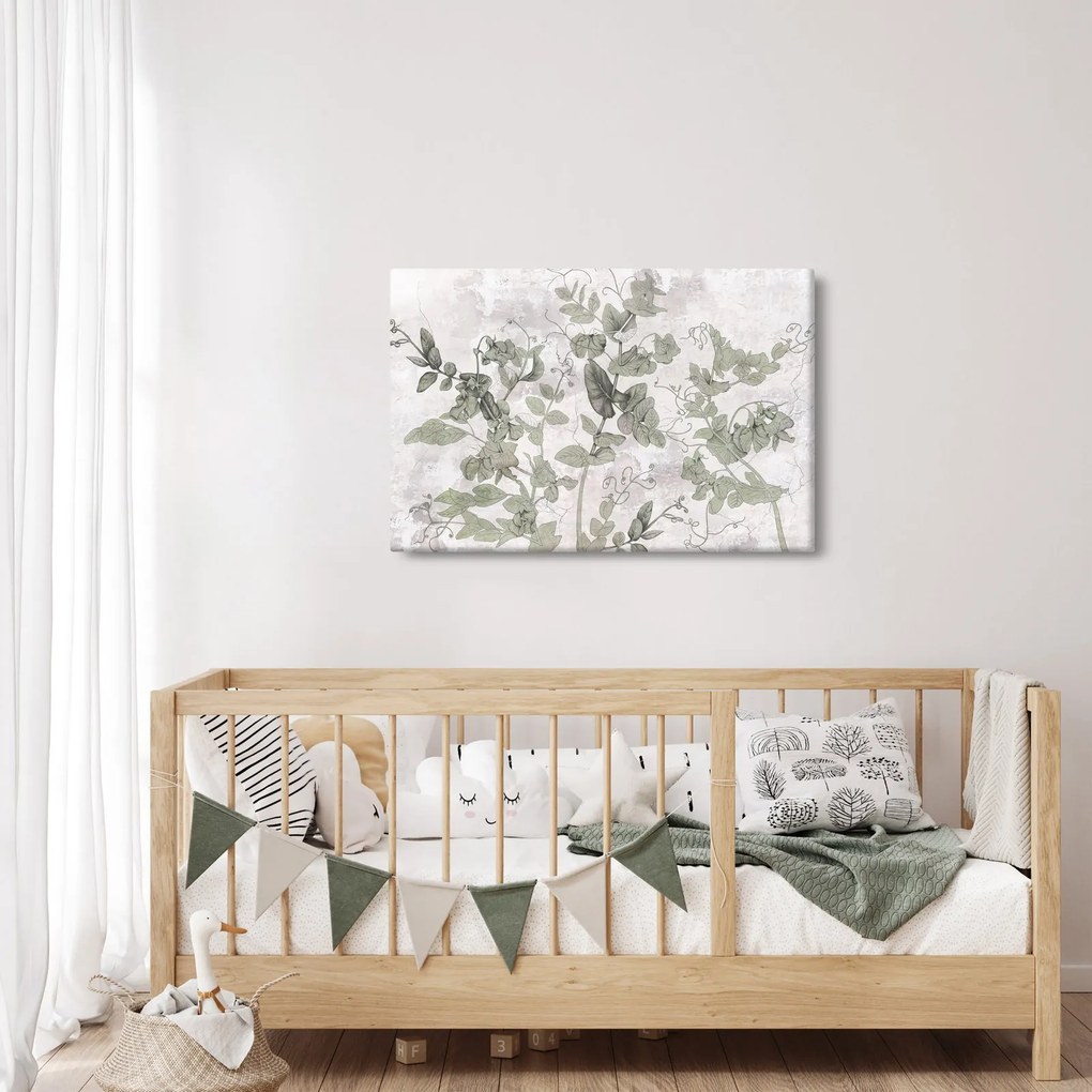 Kép - Növények vakolatban (90x60 cm)