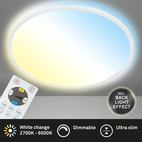 Briloner 7080-016 - LED Dimmelhető lámpa SLIM LED/22W/230V 2700-6500K + távirányító
