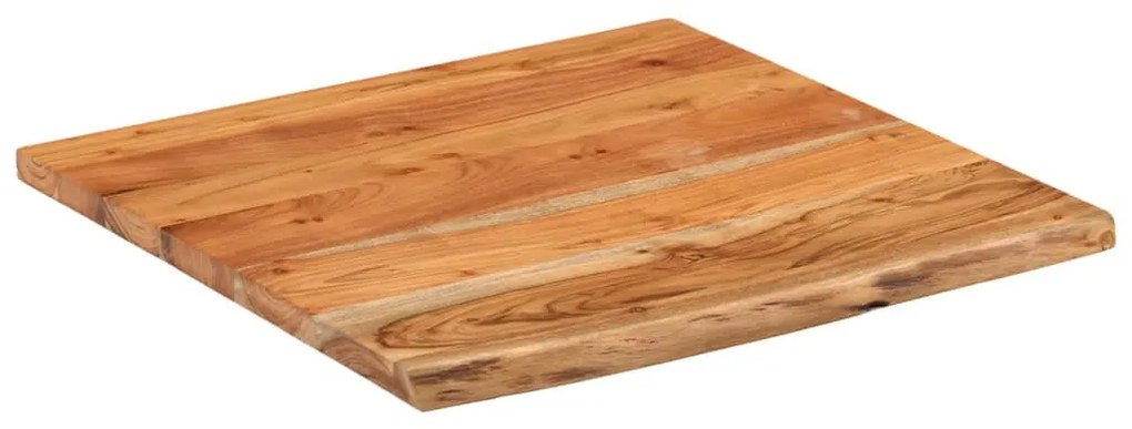 tömör akácfa téglalap alakú asztallap 80 x 80 x 2,5 cm