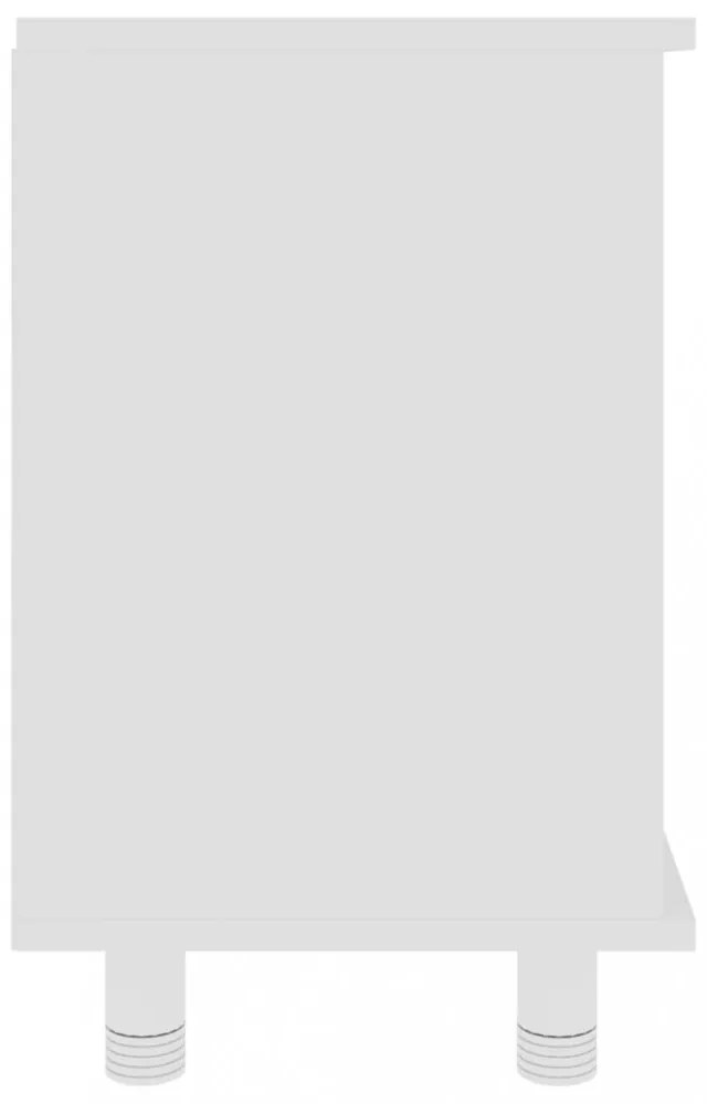 vidaXL fehér szerelt fa fürdőszobaszekrény 60 x 32 x 53,5 cm