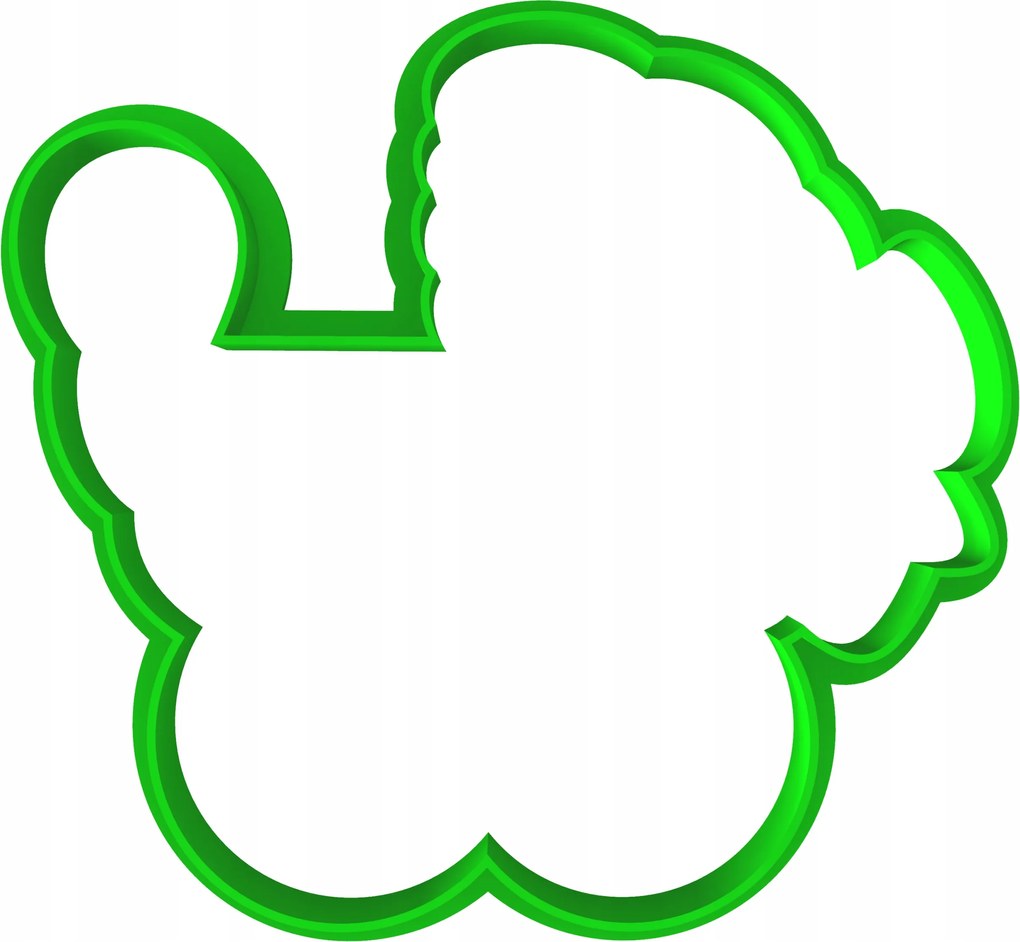 Forma Lyukasztó Sütemény- és Mézeskalácsvágó Baby Shower Babakocsi 9cm