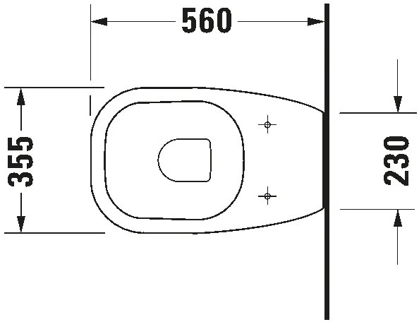 Duravit 21150900002 - Padlóra szerelhető WC D-CODE kerámia/fényes fehér