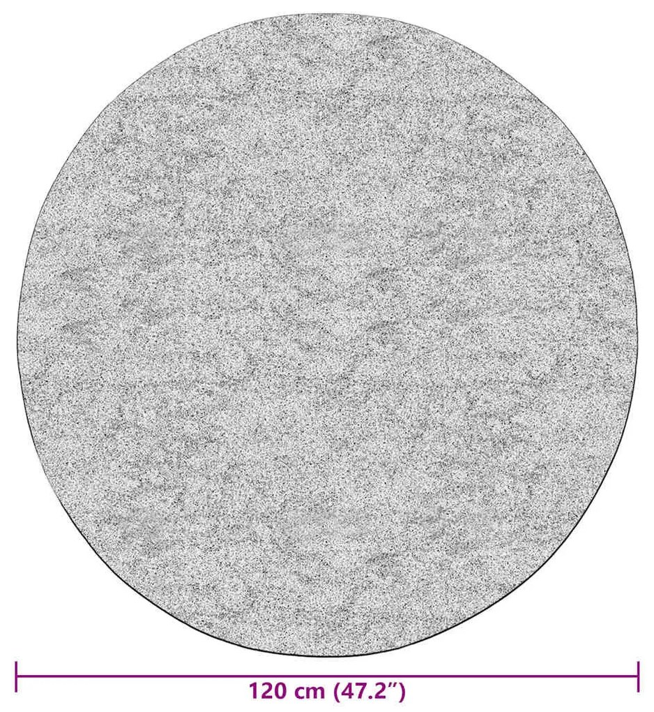 fekete-fehér csúszásmentes mosható szőnyeg φ120 cm