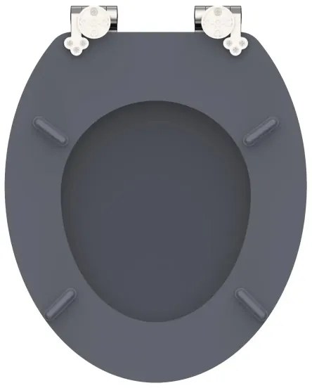 Schütte 80104 - SPIRIT antracit WC-ülőke, SoftClose, MDF fa