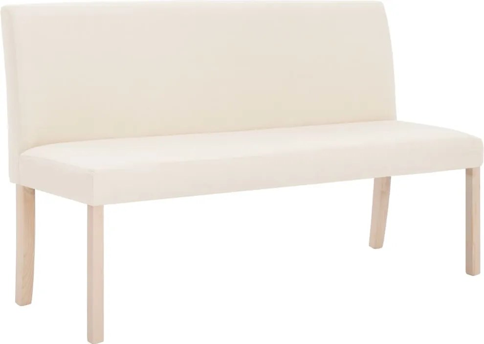 vidaXL krémszínű poliészter pad 139,5 cm