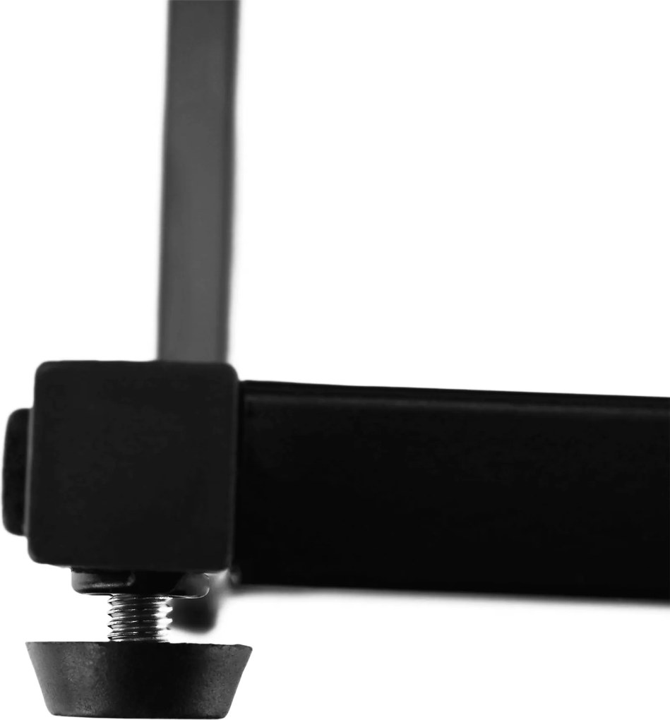 Konzolasztal, tölgy/fekete, KALA