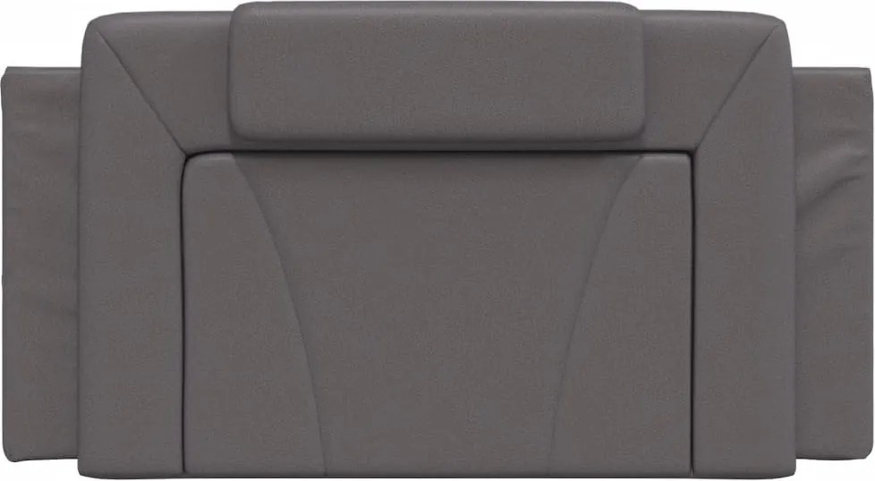 szürke műbőr fejtámla párna Viana 100 cm