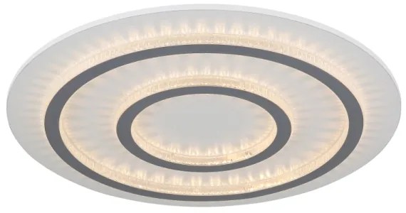Globo 48042-60W - JAYDEN LED dimmelhető mennyezeti lámpa 60W/230V Ø55 cm fehér + távirányító