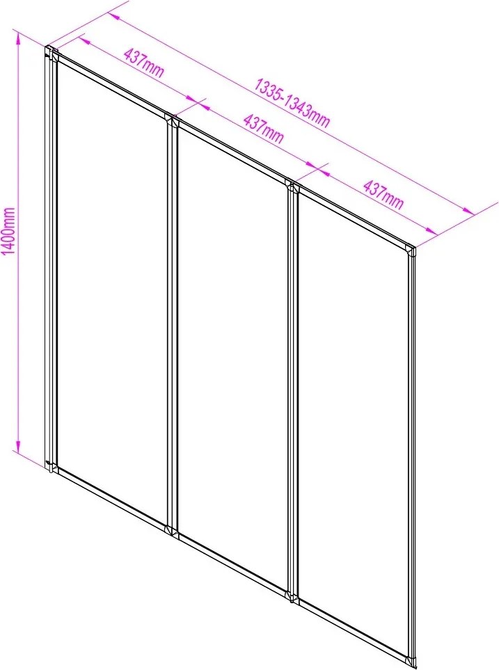 Nevada 135x140 cm kádparaván