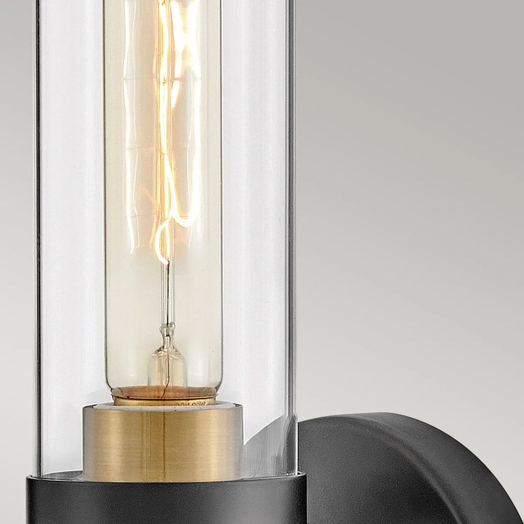 Hinkley lighting kristály fali lámpa ellison fekete sárgaréz átlátszó elshk-ellison1-bk-hb IP44