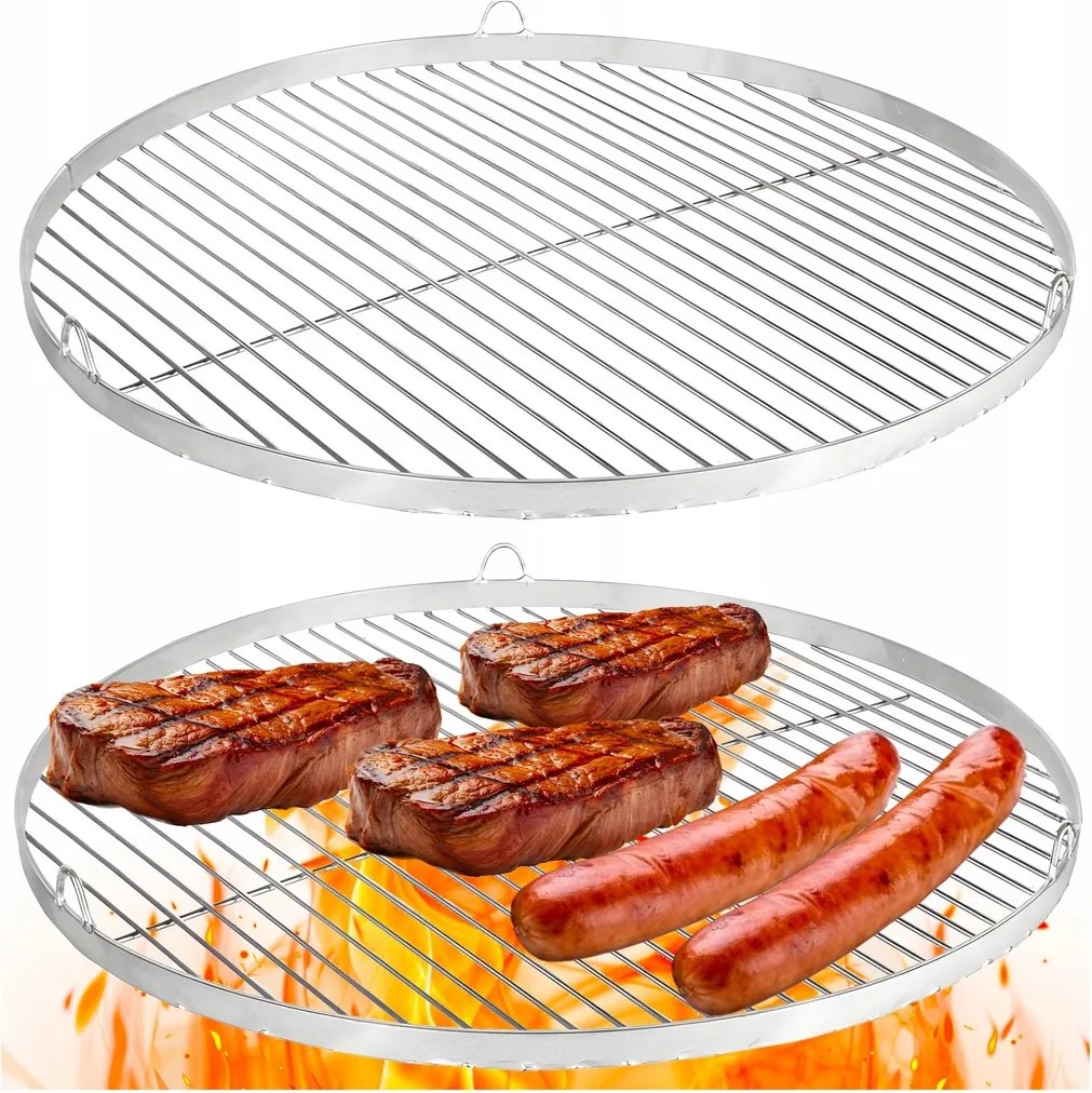 58 Cm-es Grillrács Kerek Akasztós Háromlábú Erős