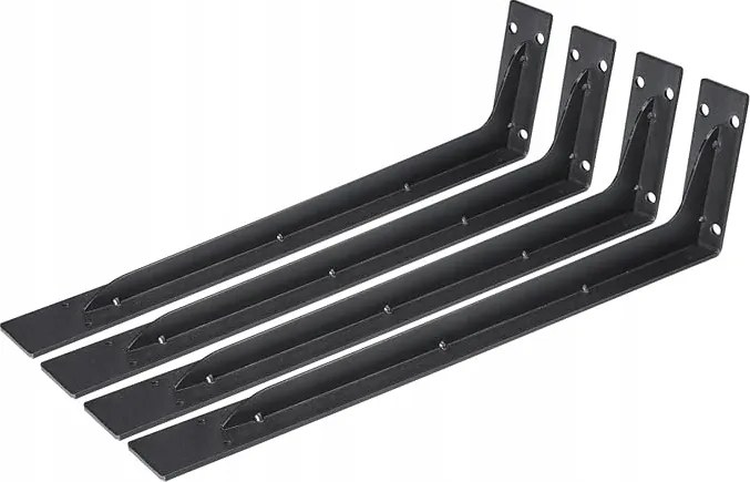 4x Polctartó konzol vas fali tartó polctartó Loft akasztó