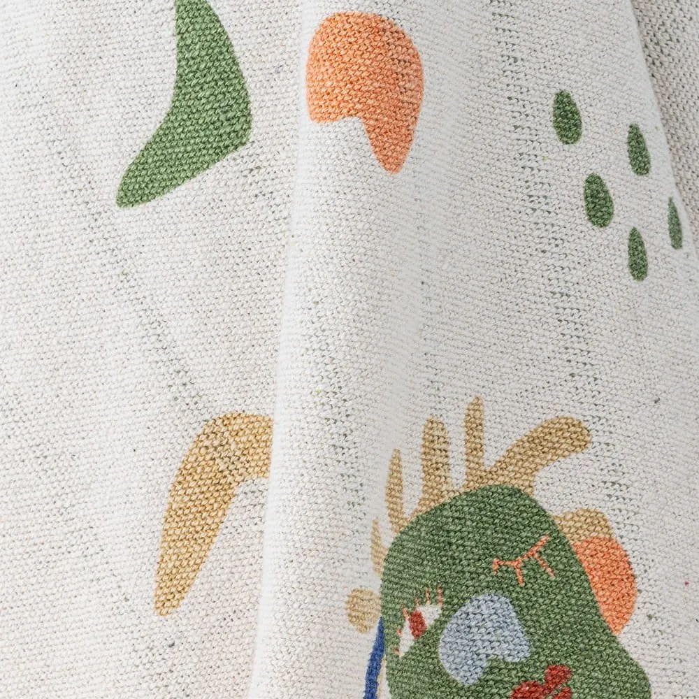 Krémszínű újrahasznosított pamut gyerek takaró 130x160 cm Sylvie – Bloomingville Mini