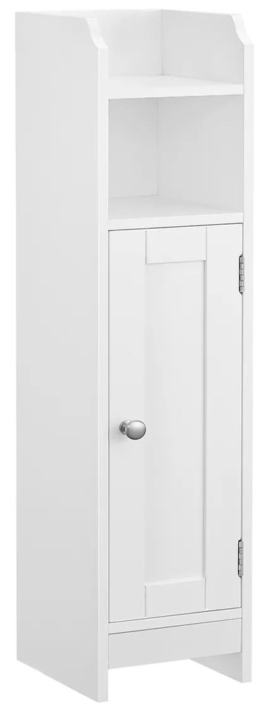 Fürdőszobai szekrény LEHAC 18x80 cm, fehér