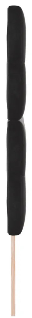 Fejtámla Gombos Fekete 160 cm Bársony