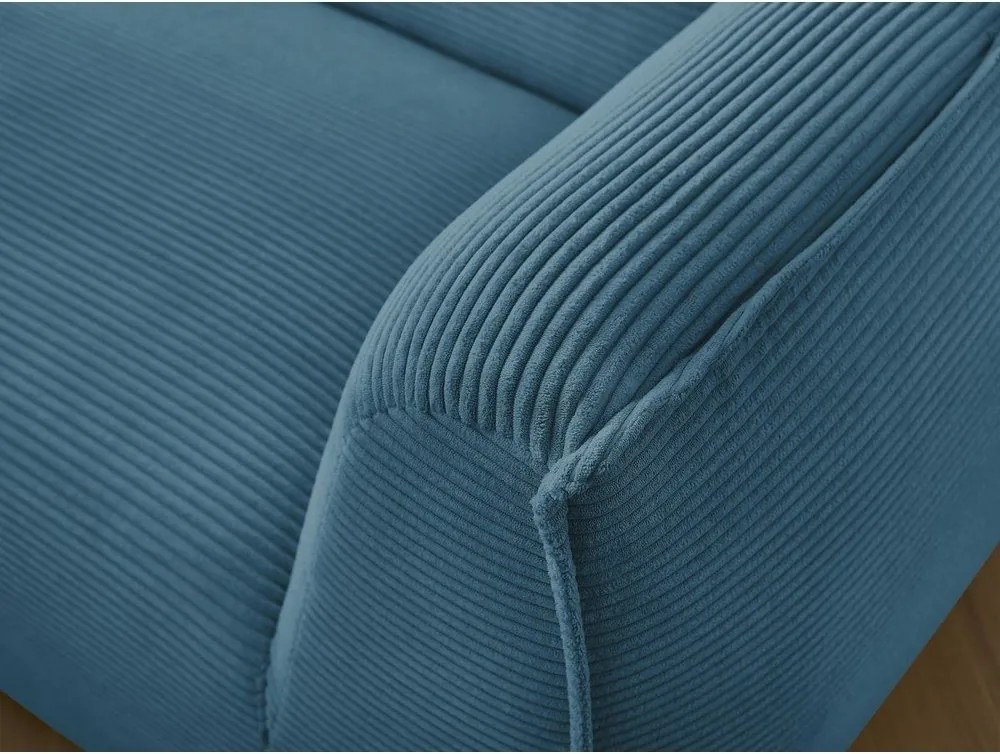 Kék kordbársony kanapé 242 cm Giorgia – Bobochic Paris