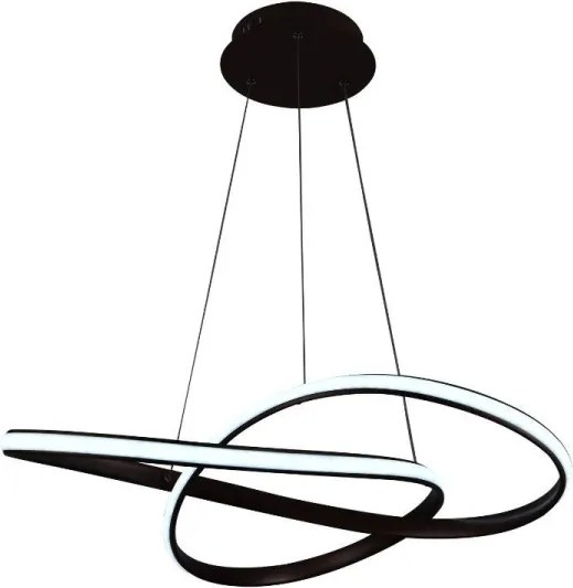 Brilagi - LED Dimmelhető csillár zsinóron COSMOWAVE LED/70W/230V 3000-6500K barna + távirányító