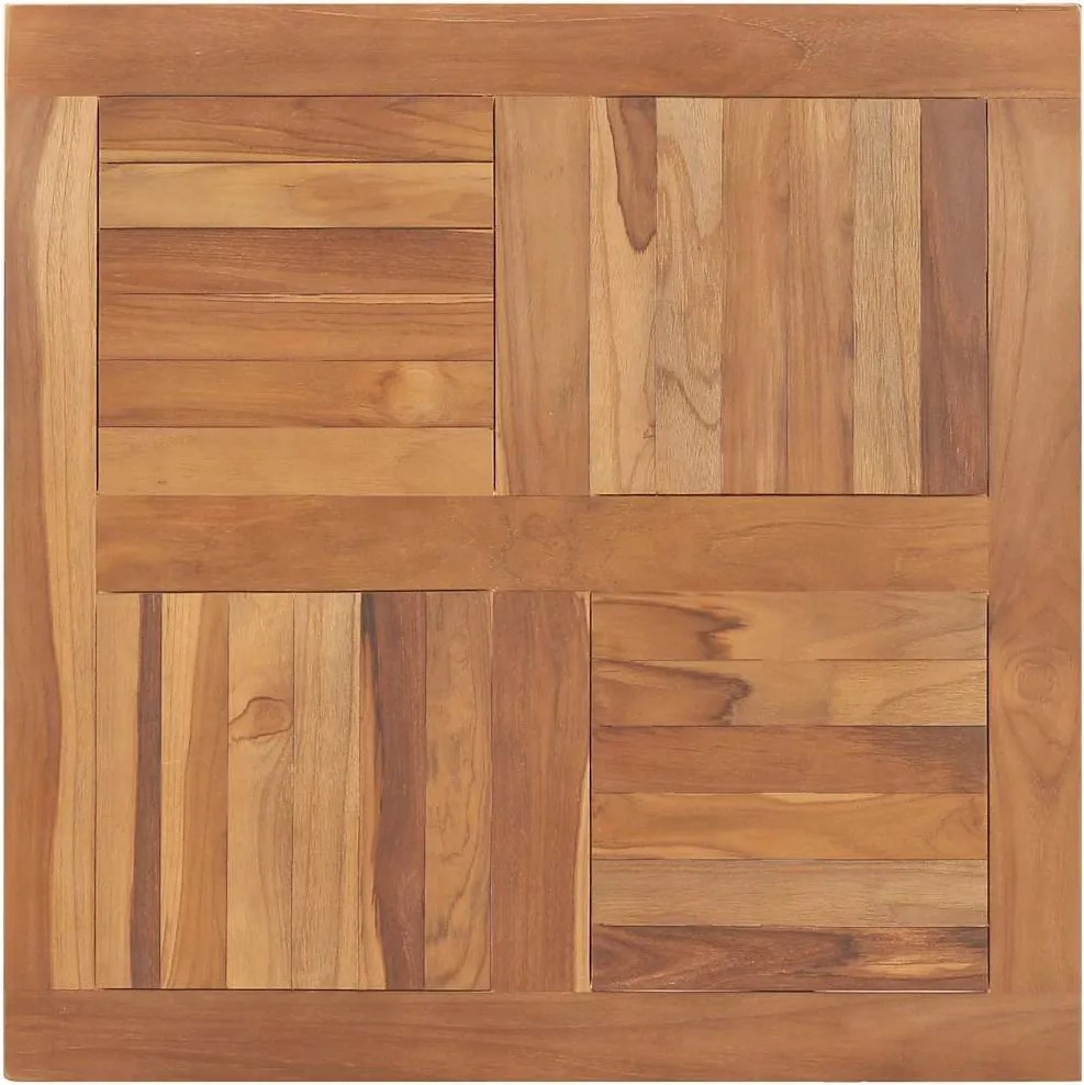 vidaXL tömör tíkfa asztallap 80 x 80 x 2,5 cm