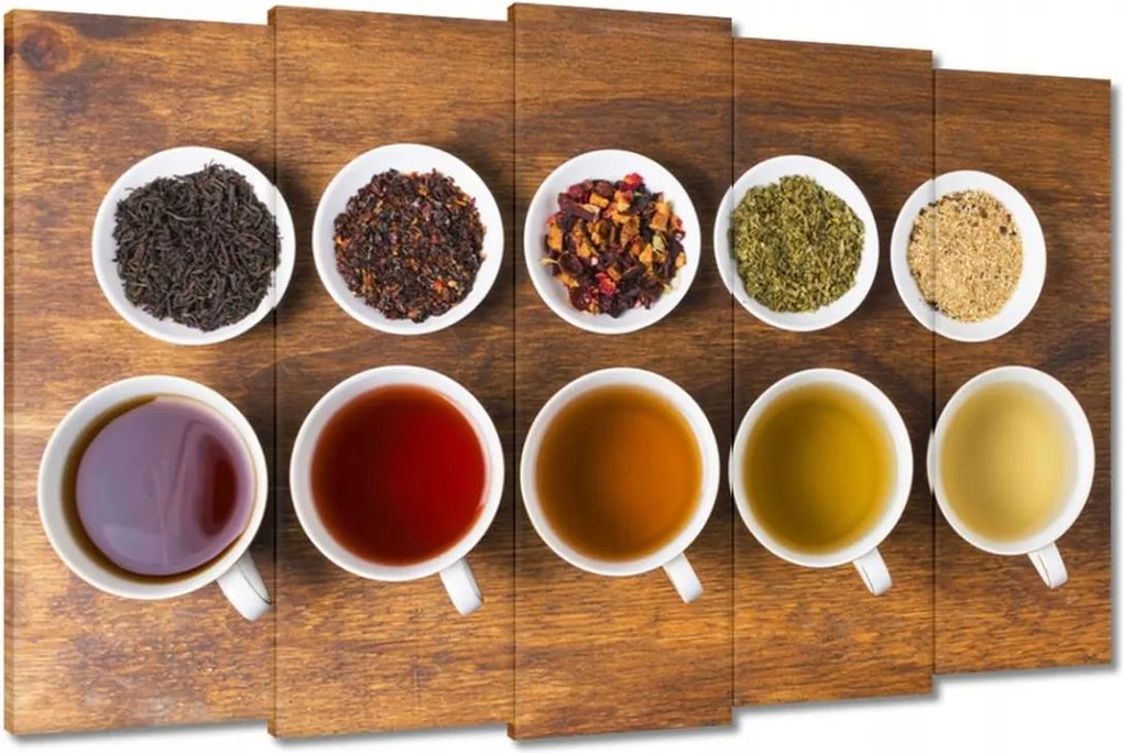Vászonkép 150x95 Színes tea infúziók