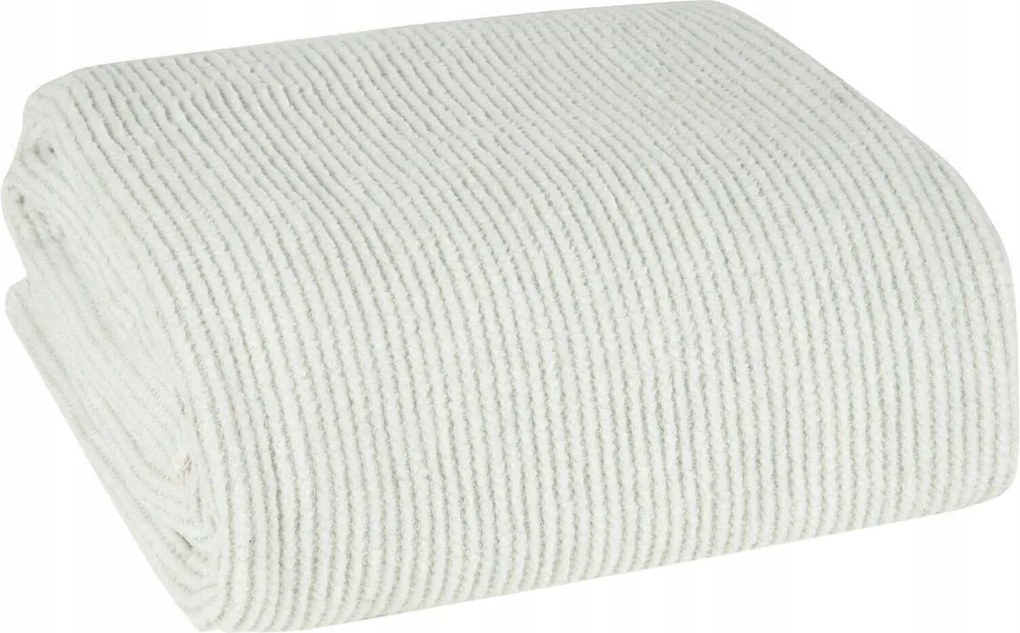 Ágytakaró pléd Amber 200x220 cm Takaró krémszínű