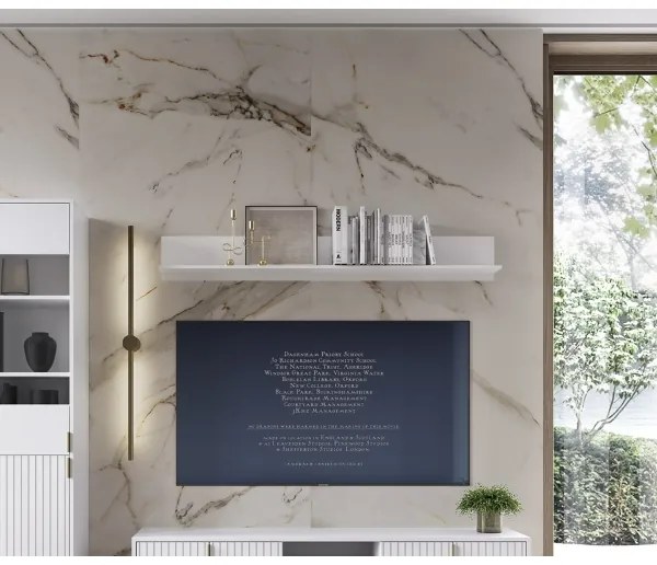 FLOP fehér falipolc