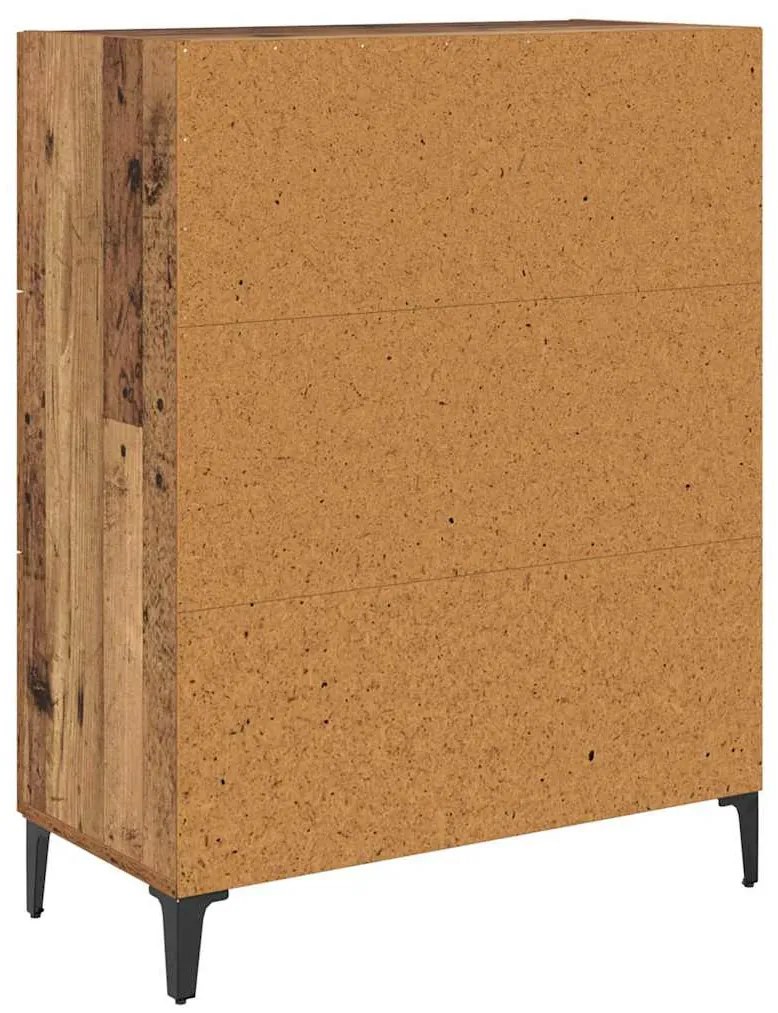 Széf fiókkal Régi fa 69.5 x 34 x 90 cm Faanyag