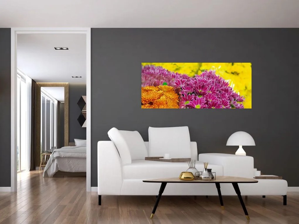 Rózsaszín virág képe (120x50 cm)