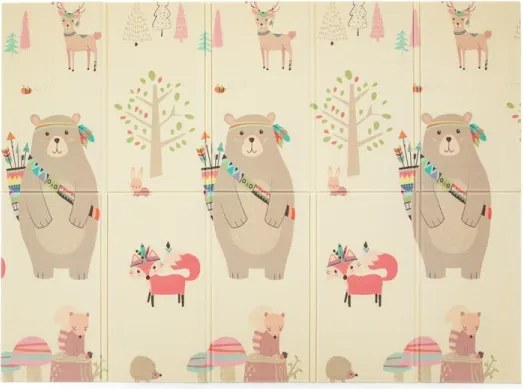 PETITE&MARS - Összecsukható játékszőnyeg CAMPY ELEPHANT&FOX