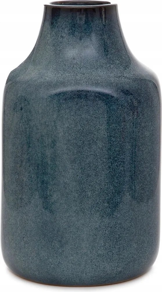 Rufus kerámia váza sötétkék 13x13x22 cm Homla