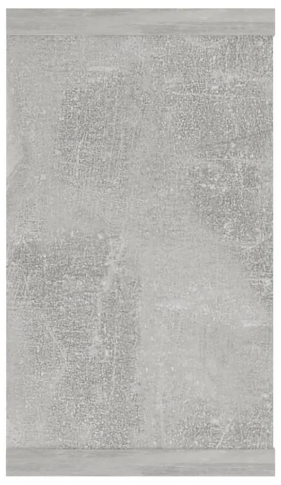 4 db betonszürke szerelt fa fali kockapolc 80 x 15 x 26,5 cm