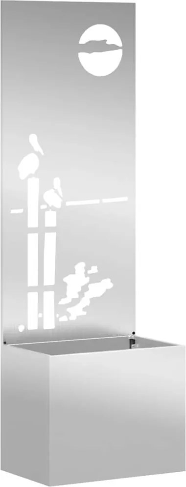 vidaXL Kertvédő vászon Ezüst 50 x 32 x 150 cm Horganyzott acél