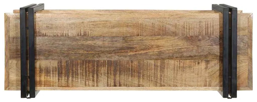 fali polc 90x33x45 cm tömör nyersfa Mango