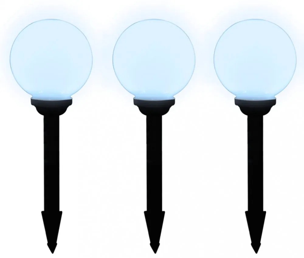 6 db kültéri gyalogjáró LED-lámpa cölöppel 20 cm