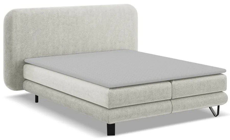 Bézs boxspring ágy 140x200 cm Ilima – Makamii