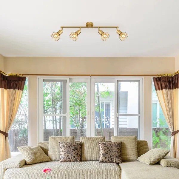 Globo 54802GB-4 - spotlámpa XARA I 4xE14/40W/230V arany