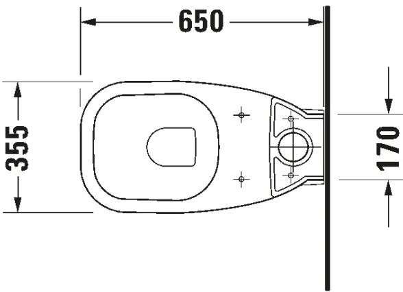 Duravit 21180900002 - Kompakt WC D-CODE kerámia/fényes fehér