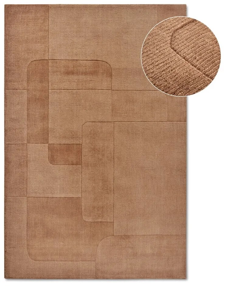 Barna kézi szövésű gyapjú szőnyeg 160x230 cm Charlotte – Villeroy&amp;Boch