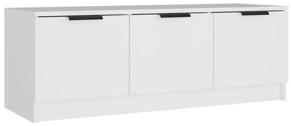 fehér szerelt fa TV-szekrény 102 x 35 x 36,5 cm