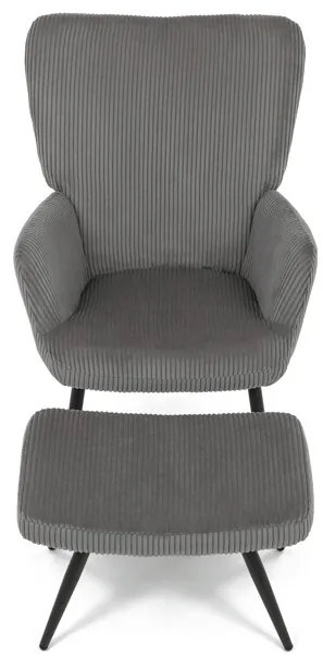 Szürke Corduroy Relax Fotel. AK-L7285 GREY6