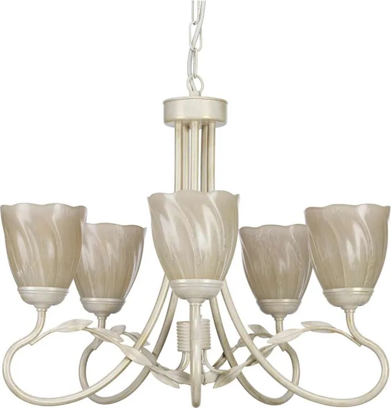 ELSTEAD OV5-IVORY-GOLD OLIVIA Provence Csillár Fehér, Ekrü, Arany E14 IP20