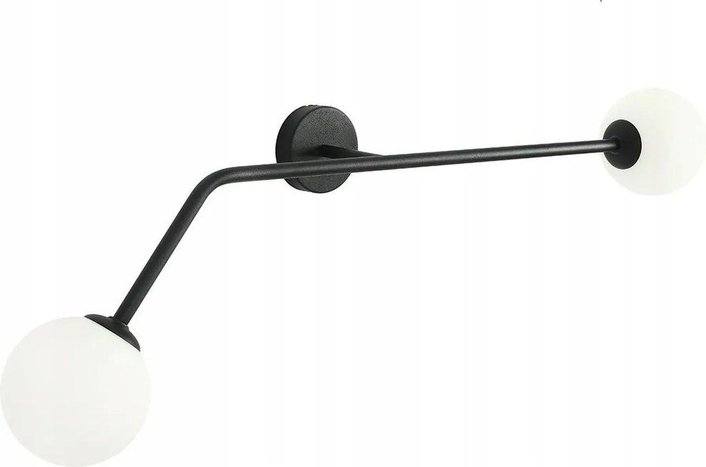 Fali lámpa, fali lámpa fekete tükör felett hálószoba nappali modern Pure