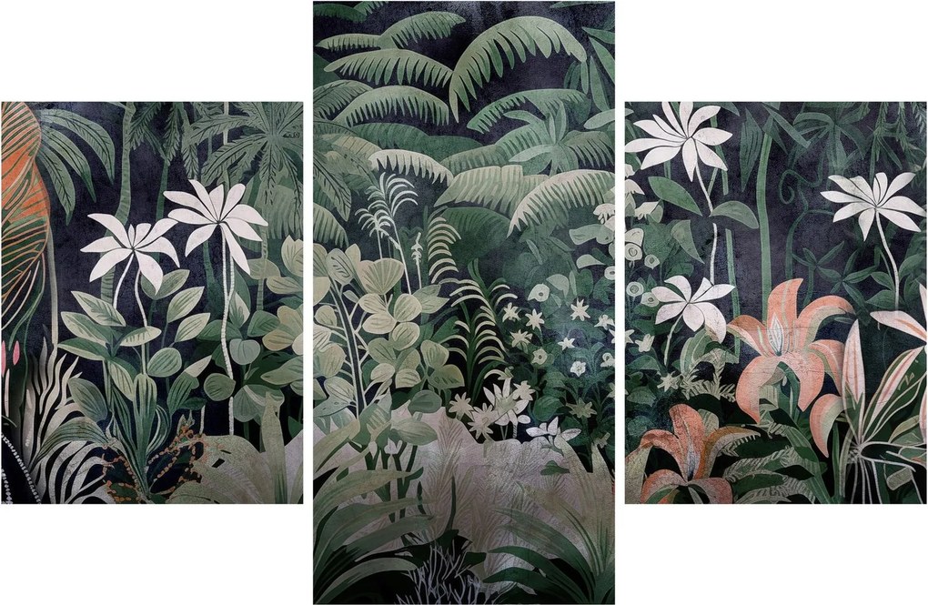 Kép - Festett dzsungel minta (90x60 cm)