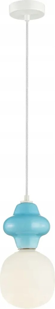 Art Deco Függőlámpa Kék Latera Ø15cm E14 40W Italux