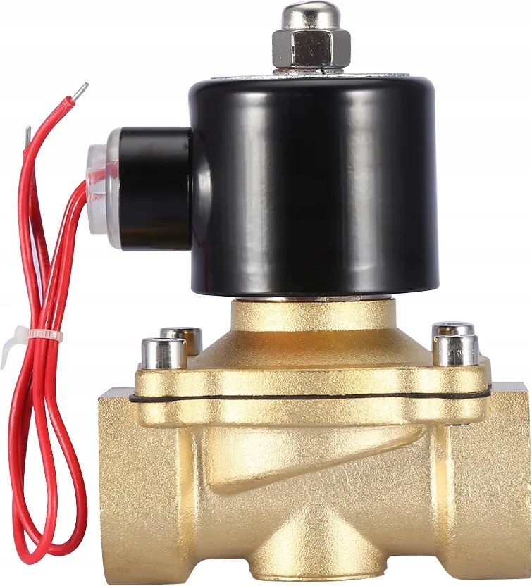 Gombaszelep Sárgaréz DN25 1" Ac 220V IP65 Normál Zárt