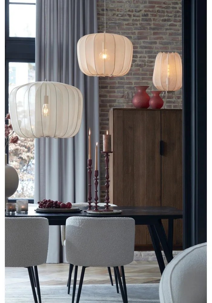 Krémszínű asztali lámpa (magasság 60 cm) Plumeria – Light &amp; Living