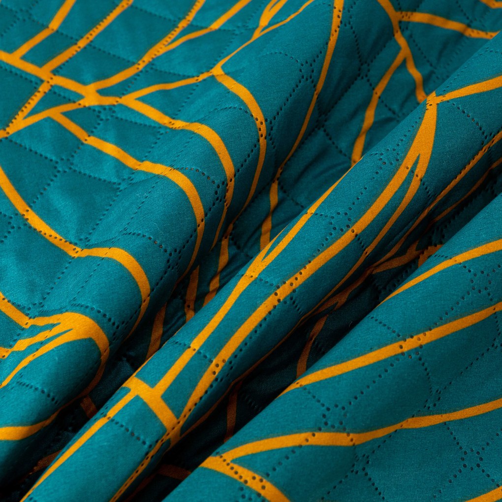 Ágytakaró FANFARE kékeszöld Méret: 220 x 240 cm