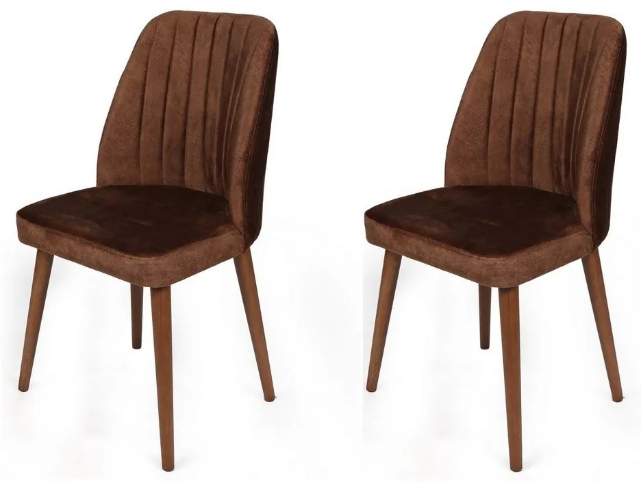 Alfa Brown and Walnut étkezőszék szett, 2 db